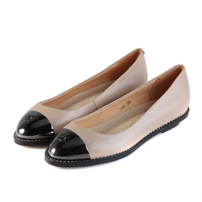 CHANEL Shallow mouth flat shoes Women--115